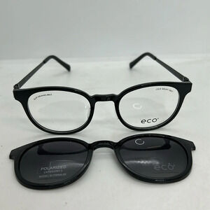 ECO GLOMMA GF UNISEX Eyeglasses & Magnet Sunglasses BBLK Black NWT